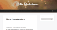 Desktop Screenshot of meine-lebensberatung.com