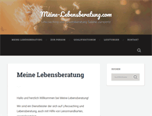 Tablet Screenshot of meine-lebensberatung.com